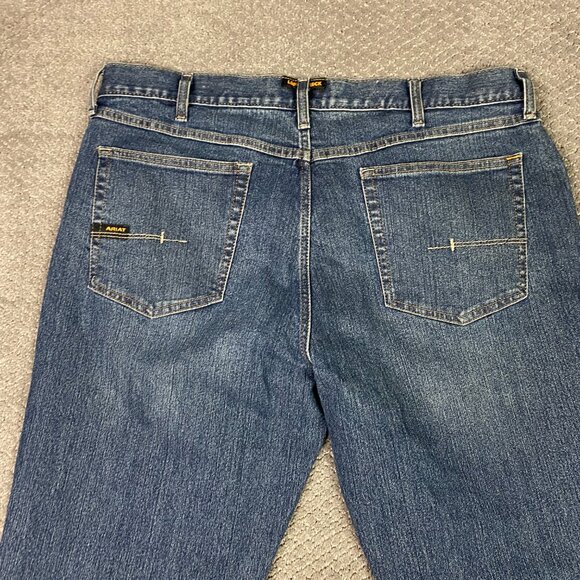 Ariat Rebar M4 Relaxed Boot Cu tJeans Men's 38 x 30 Fits 41 x 30 DuraStretch - Picture 5 of 16